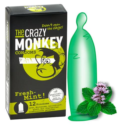 The Crazy Monkey, piparmündimaitselised kondoomid, 12tk