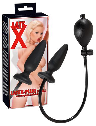 LateX "Inflatable Plug", pumbatav anaalpunn, 11cm