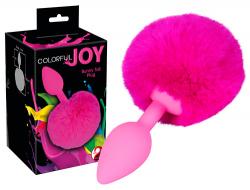 "Colorful Joy Bunny Tail", roosa tuttsaba/anaalpunn