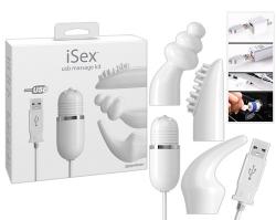 iSex Massage Kit, USB massaažikomplekt 3 otsikut