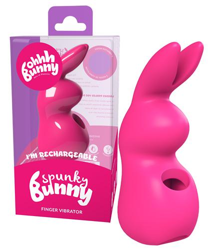 Finger-vibe »Spunky Bunny«, akuga näpuvibraator, roosa
