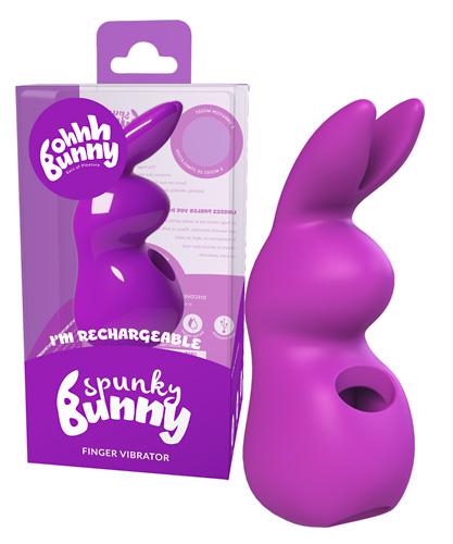 Finger-vibe »Spunky Bunny«, akuga näpuvibraator, lilla