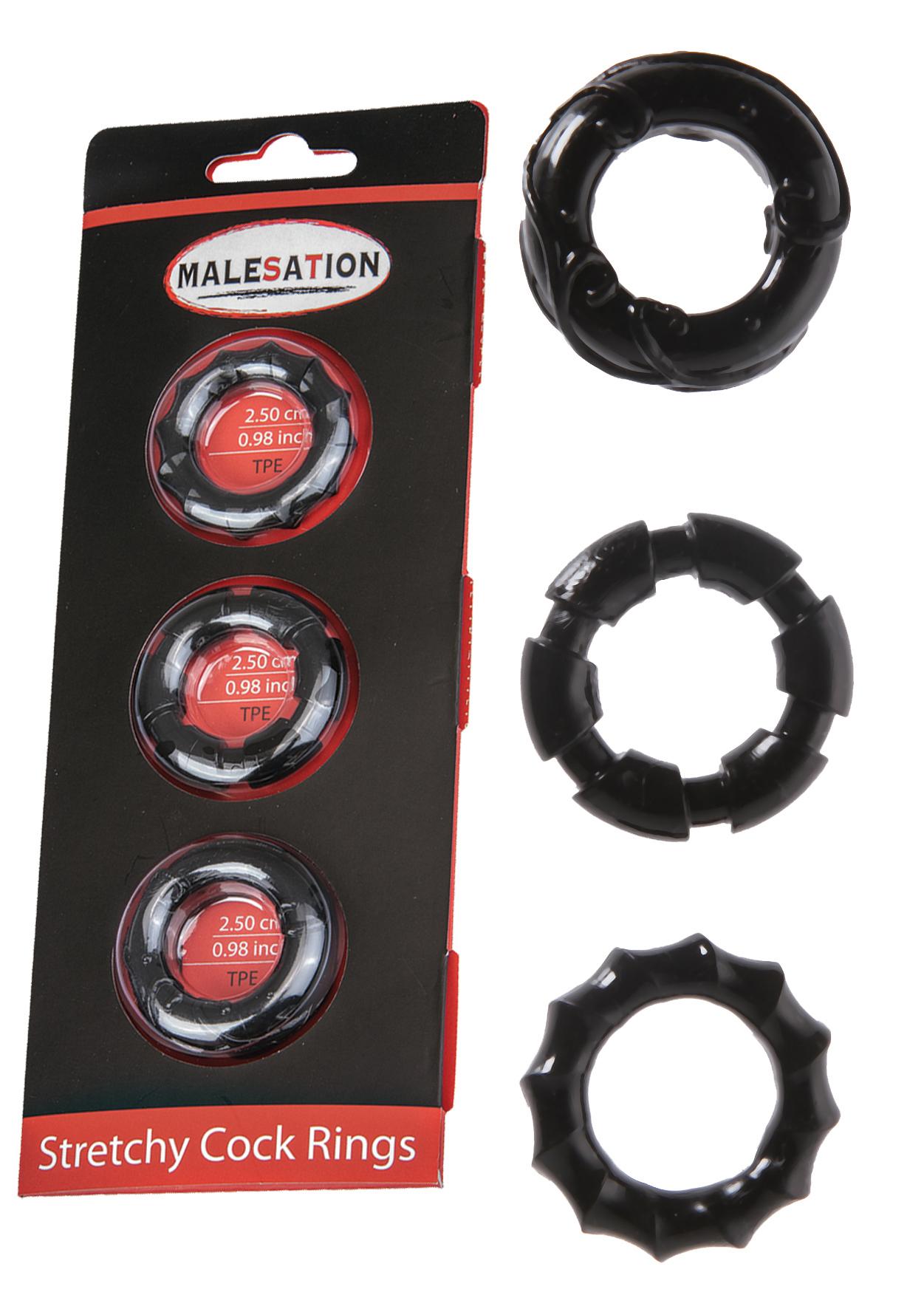 "MALESATION Stretchy Cock Rings"