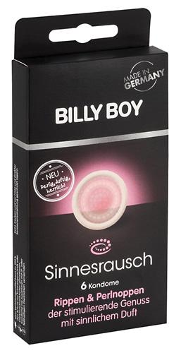 BILLY BOY "Sensual Frenzy", täppide/triipudega kondoomid, 6tk