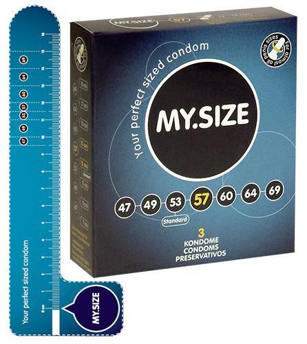 MY.SIZE 57 mm 3 pcs. condoms 
