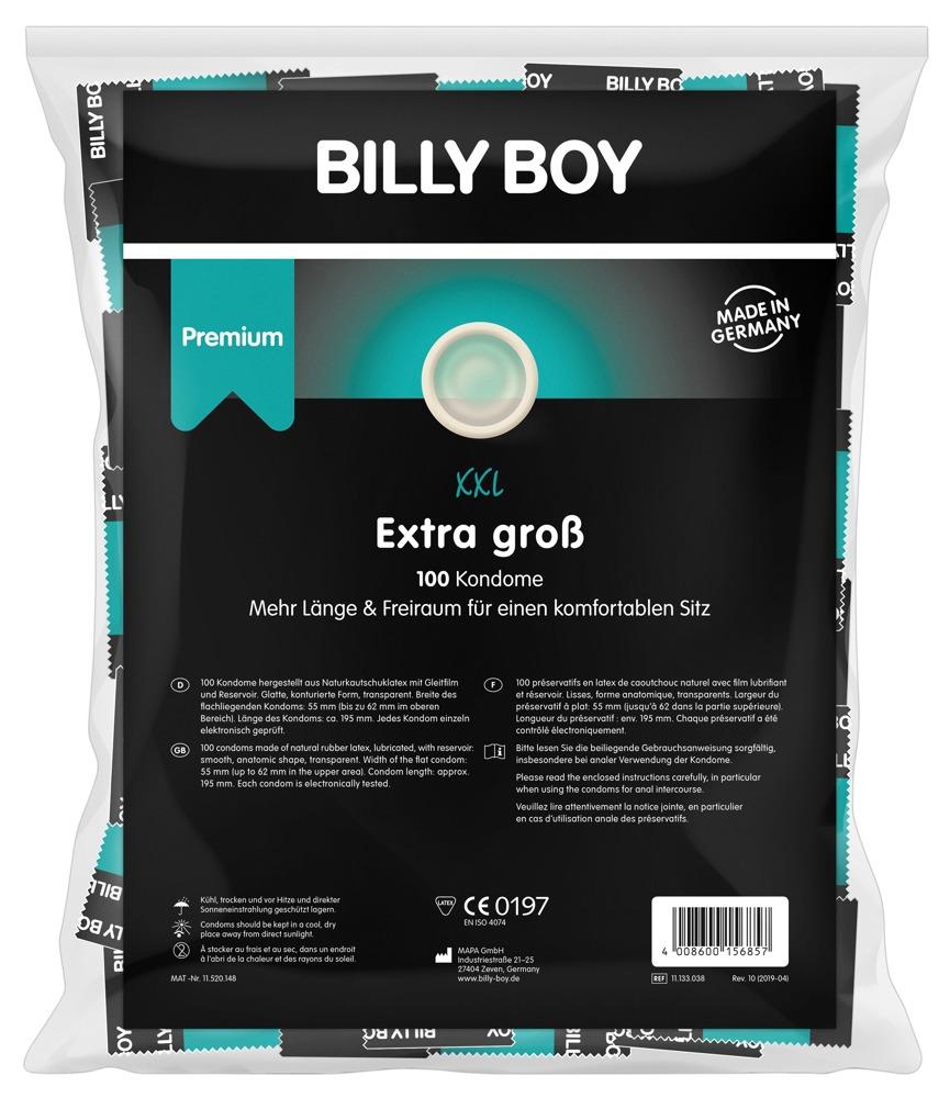 Billy Boy XXL, suuremõõtmelised  kondoomid, 100tk