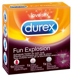 Durex- Fun Explosion, erinevad kondoomid, 3tk