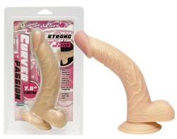 "Curved Passion" kergelt painutatud dildo, beež