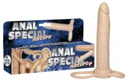 "AnalSpecial" kinnitatav anaaldildo peenise ja munandirõngaga