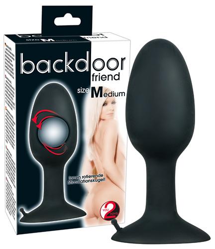 Backdoor MEDIUM, stimuleeriva pallikesega anaalplug edasijõudnutele