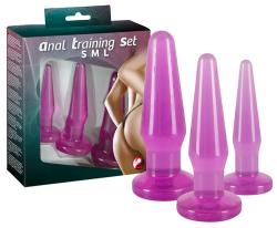 ANAL training SET, pepu-treeningkomplekt, 3 plug´i