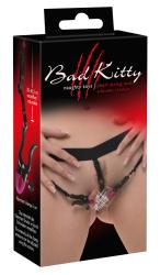 Bad Kitty Pearl String with Silicone Clamps, pärlite ja klambritega fetish püksikud