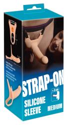 Silicone Strap-on, naturaalne Strap-On/protees meestele, 5cm pikkust