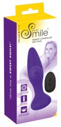 SMILE RC Butt Plug, puldist juhitav USB anaalpunn, sinine