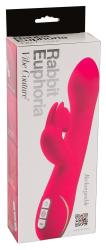 Vibe Couture Rabbit Euphoria, USB vaakumiga jänkuvibraator, roosa
