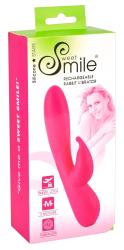 SMILE Rechargeable Rabbit, akuga jänkuvibraator, roosa