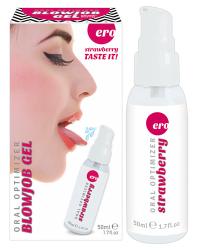 ERO by HOT "Taste it!" Blow Job Gel, geel suuseksiks, maasikas, 50ml 