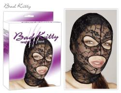 Head mask black lace BK