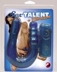 Sex Talent  kahepoolne vibraator, sinine
