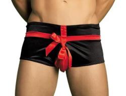 XMAS Surprise-Boxer schwarz-rot M