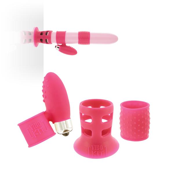 ViboKit "Pimp your TOY" tuuni oma lemmik vibraatorit, roosa komplekt