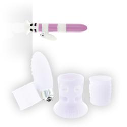 ViboKit "Pimp your TOY" tuuni oma lemmik vibraatorit, valge komplekt