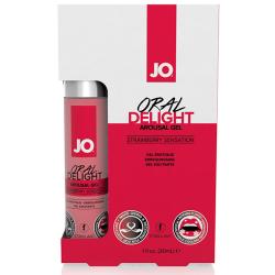 SYSTEM JO - ORAL DELIGHT STRAWBERRY SENSATION, jahutav oraalgeel maasikaga, 30ml