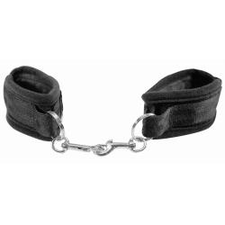 S&M - BEGINNER'S HANDCUFFS, mustad käerihmad algajatele