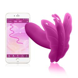 REALOV - LYDIA I SMART BUTTERFLY VIBE PURPLE, liblikaga rihmad naistele, NUTI programmid