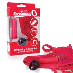 THE SCREAMING O - REMOTE CONTROL PANTY VIBE RED, pitstrussikud vibraga+pult