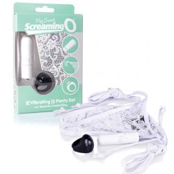 THE SCREAMING O - REMOTE CONTROL PANTY VIBE WHITE, pitstrussikud vibraga+pult