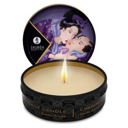 SOODSAIM: SHUNGA - MASSAGE CANDLE EXOTIC FRUITS, eksootilistest puuviljadest massaažiküünal, 30ml