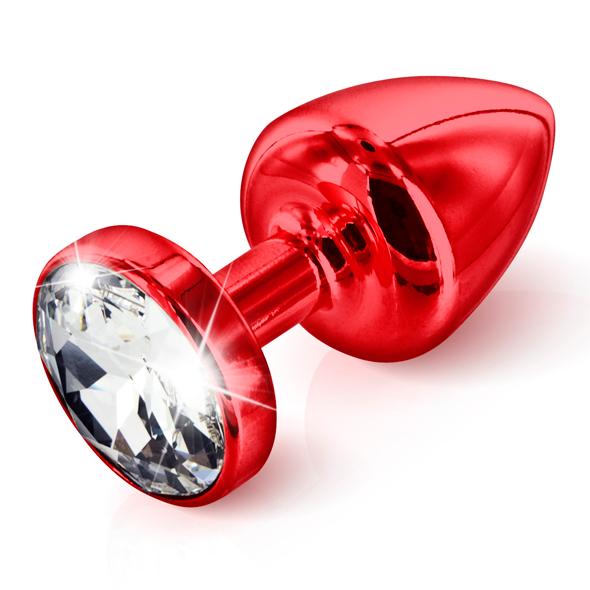 DIOGOL - ANNI BUTT PLUG ROUND RED 35mm, "suur" särav-punane anaalpunn