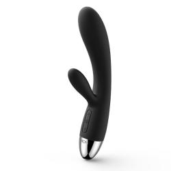 SVAKOM - ALICE RABBIT VIBRATOR, USB jänkuvibraator, must