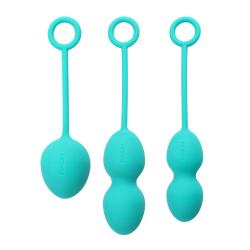 SVAKOM - NOVA KEGEL BALLS GREEN, treenivad kuulid komplektis, mererohelised