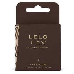 LELO - HEX CONDOMS RESPECT XL 3 PACK