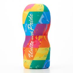 TENGA - ORIGINAL VACUUM CUP RAINBOW UNITE WITH PRIDE, vikerkaare-värviline masturbaator