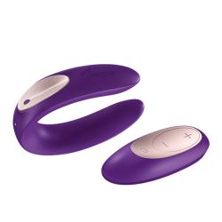 SATISFYER - DOUBLE PLUS REMOTE PARTNER VIBRATOR