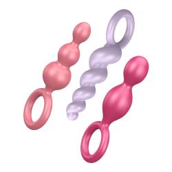 SATISFYER - PLUGS COLORED (SET OF 3)