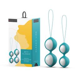 B SWISH - BFIT CLASSIC KEGEL BALLS JADE, treenivad kuulikesed, meresinine/valge