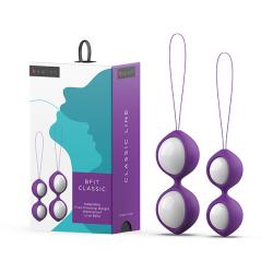 B SWISH - BFIT CLASSIC KEGEL BALLS PURPLE, treenivad kuulikesed, lilla/valge