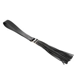 BIJOUX INDISCRETS - MAZE TASSEL FLOGGER BLACK, piits