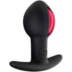 FUN FACTORY - B BALL UNO ANAL PLUG WITH MOTION RASPBERRY BLACK, anaalplug stimuleeriva palliga, must/vaarikas