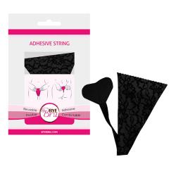 BYE BRA - ADHESIVE STRING BLACK ONE SIZE, nähtamatud stringid, üks suurus