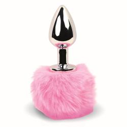 FEELZTOYS - BUNNY TAILS BUTT PLUG PINK, üliseksikas roosa anaalpunn