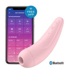 SATISFYER - CURVY 2+ PINK, nutikas kliitoristimulaator õhk/vibratsioon, roosa