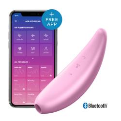 SATISFYER - CURVY 3+ PINK, õhk/vibratsioon kliitorilelu App`iga