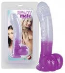 Jolly Buttcock dildo, lilla/läbipaistev